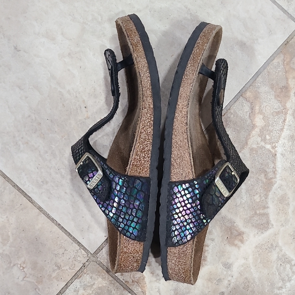 Birkenstock Black and Iridescent Sandals - Picture 6 of 8